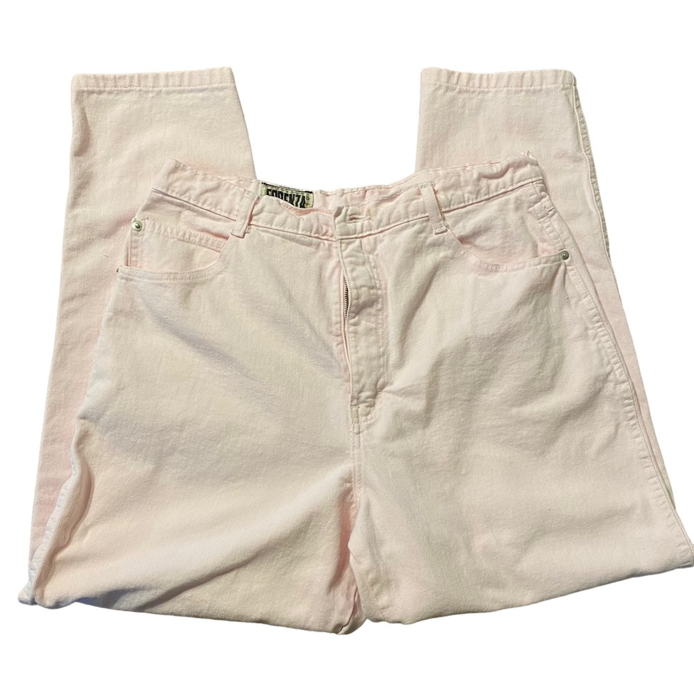 Vintage 90s FORENZA Pink High Rise Mom Jeans Tapered Leg nineties E